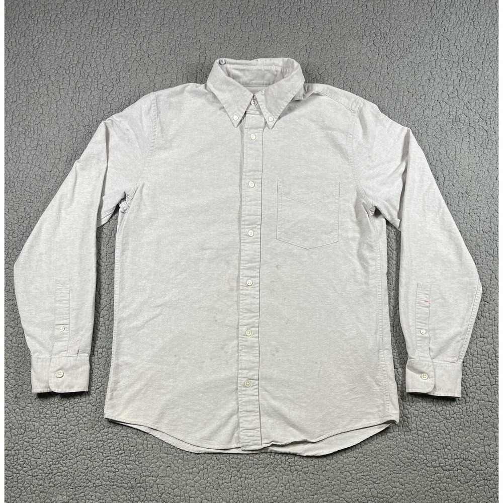 Jack Spade Shirt Mens Medium Gray‎ Oxford Button Down Long Sleeve Cotton Casual